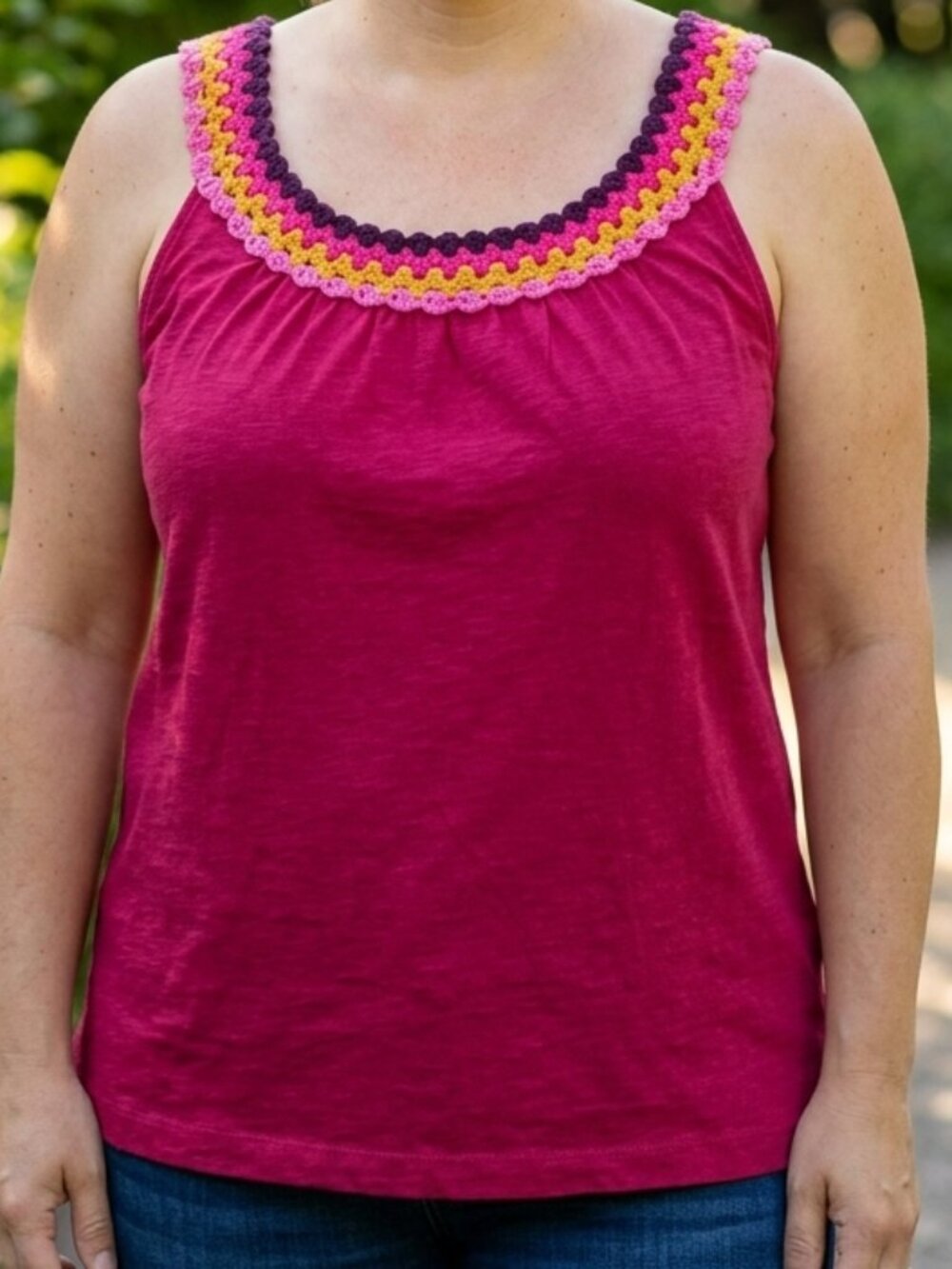 Tribal Jeans tank